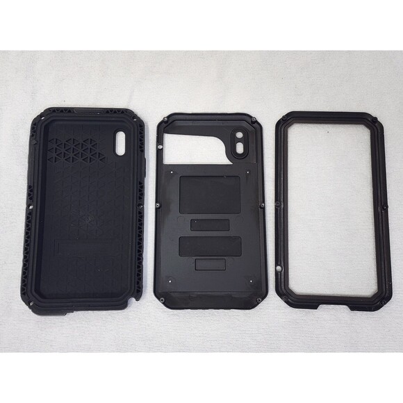 Beasyjoy for iPhone XR Metal Case Military Grade Defender Shockproof Black - Picture 4 of 13